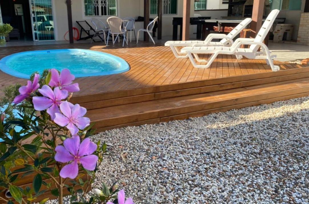 Casa de Praia Top: Beachfront Retreat near Beto Carrero with Pool Penha  Exterior photo